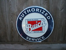 BUICK AUTHORIZED SERVICE TIN SIGN RETRO ADV SIGNS