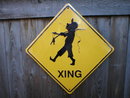 FISHERMAN XING ALUMINUM SIGN RETRO METAL ADV SIGNS