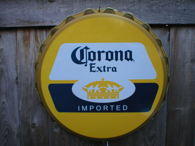 CORONA EXTRA MOLDED CRIMPED TIN BOTTLE CAP M