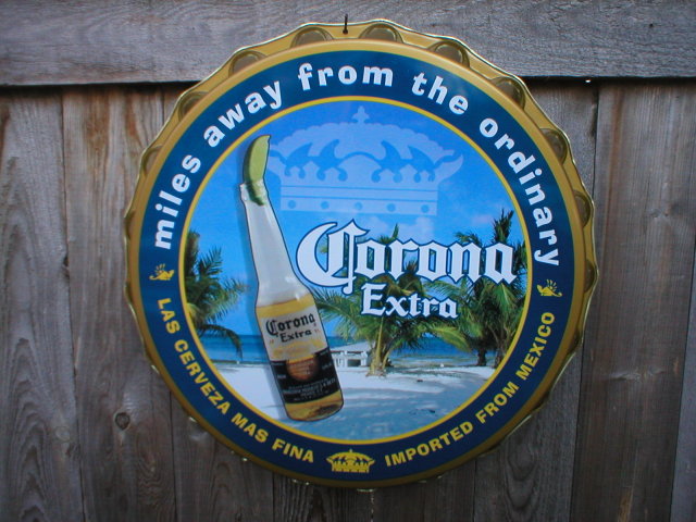 CORONA EXTRA MOLDED CRIMPED TIN BOTTLE CAP M