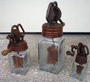 DAZEY BUTTER CHURNS ONE SET 3