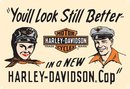 HARLEY DAVIDSON MOTORCYCLE CAPS TIN SIGN