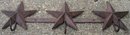 STAR COATRACK CAST IRON 3 HOOK WALL HANGER S