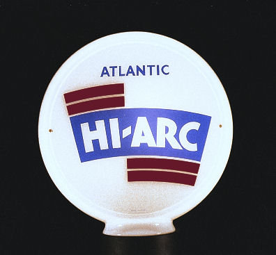 ATLANTIC HI ARC GAS PUMP GLOBE SIGN