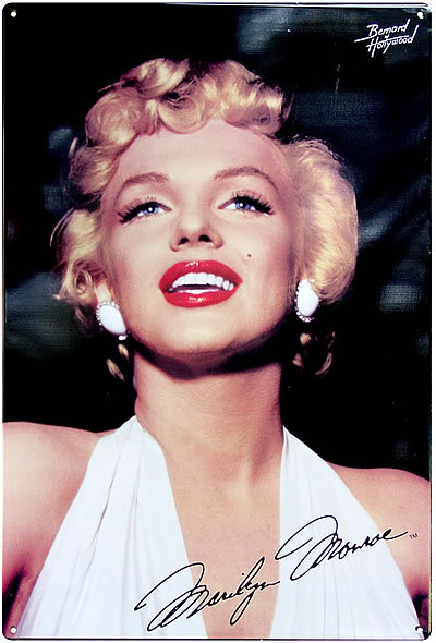 MARILYN MONROE TIN SIGN METAL ADV SIGNS M
