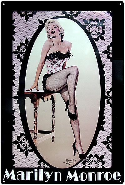 MARILYN MONROE TIN SIGN METAL ADV SIGNS M