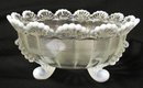 KLONDYKE FOOTED BOWL FRENCH OPALESCENT