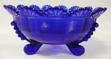 KLONDYKE FOOTED BOWL COBALT C