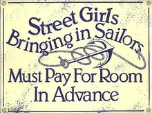 STREET GIRLS PORCELAIN COATED SIGN