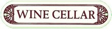 WINE CELLAR SIGN METAL ADV RETRO SIGNS G