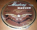 MUSTANG NATION TIN SIGN METAL ADV AD SIGNS M