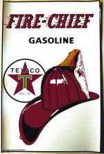 TEXACO FIRE-CHIEF GASOLINE DECAL GAS OIL FILLING STATION DECOR