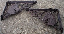 HORSE SHELF BRACKETS CAST IRON DECOR H