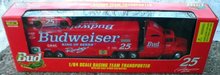 BUDWEISER 1:64 RACING TEAM TRANSPORTER RED SEMI w/CAR