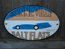 BONNEVILLE SALT FLATS PORCELAIN COAT SIGN RETRO ADV SIGNS