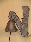UNCLE SAM BELL CAST IRON HOME DECOR S
