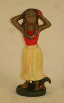 HULA GIRL BOTTLE OPENER CAST IRON A