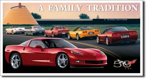 CORVETTE C6 TIN SIGN METAL RETRO ADV SIGNS C