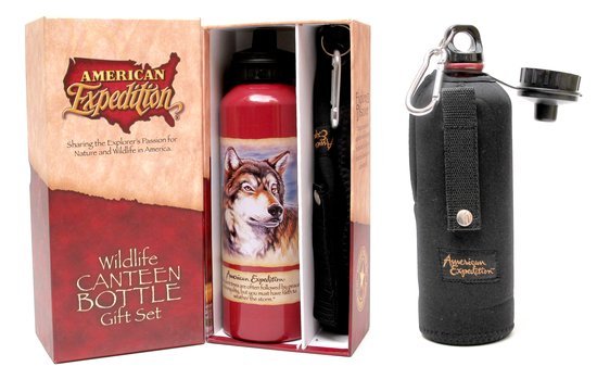 GRAY WOLF CANTEEN UNIQUE OUTDOOR BOTTLE