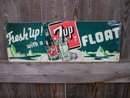 SEVEN UP FLOAT TIN ADV RETRO SIGN