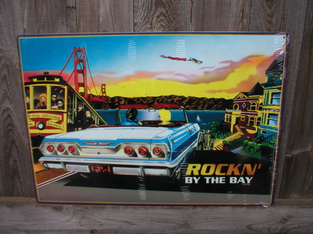 ROCKIN BY THE BAY RETRO METAL ADV SIGNS R