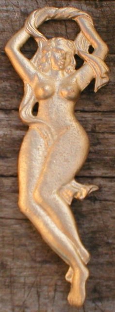 LADY BOTTLE OPENER CAST IRON NAKED WOMAN O