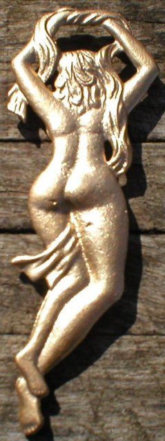LADY BOTTLE OPENER CAST IRON NAKED WOMAN O