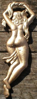 LADY BOTTLE OPENER CAST IRON NAKED WOMAN O