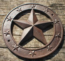 STAR WALL PLAQUE CAST IRON