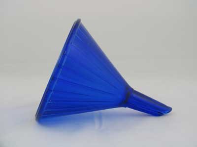 COBALT BLUE GLASS FUNNEL B