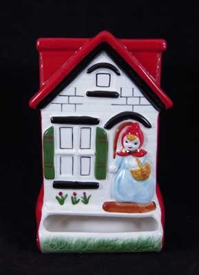 PORCELAIN RED RIDING HOOD MATCH SAFE