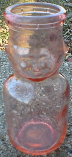 PINK BABY TOP BOTTLE COLORFUL COLLECTOR BOTTLES