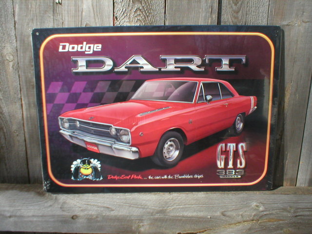 DODGE DART GTS MUSCLE CAR TIN SIGN