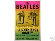 BEATLES CONCERT POSTER A HARD DAYS NIGHT