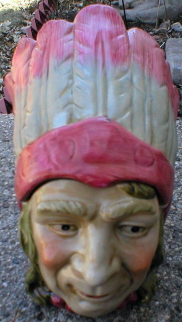 PORCELAIN INDIAN TOBACCO JAR I