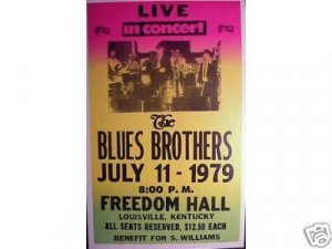 THE BLUES BROTHERS 1979 CONCERT POSTER PRINT PICTURE B
