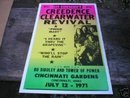 CREEDENCE CLEARWATER REVIVAL CONCERT POSTER PRINT