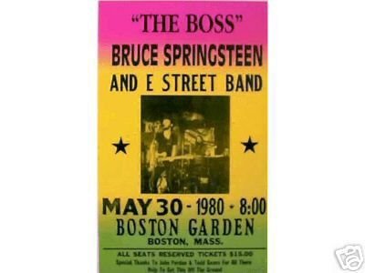 BRUCE SPRINGSTEEN RETRO CONCERT POSTER ADV PRINT PIC B