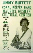 JIMMY BUFFET 1978 DECORATIVE CONCERT POSTER AD PRINT B