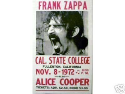 FRANK ZAPPA CONCERT POSTER ADV PRINT AD POSTER F