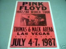 PINK FLOYD 1987 CONCERT POSTER PRINT ADV AD PICTURE PIC