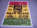 WILLIE NELSON 1985 CONCERT POSTER PRINT ADV AD PICTURE