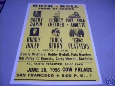 ROCK & ROLL SHOW OF SHOWS - 1956 - CONCERT POSTER