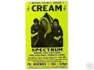 CREAM CONCERT POSTER PRINT PICTURE AD PICTURE