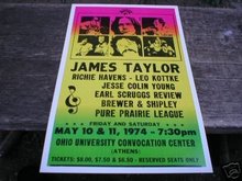 JAMES TAYLOR 1974 RETRO CONCERT POSTER SIGN PRINT T