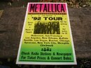 METALLICA CONCERT POSTER PRINT ADV AD PICTURE M