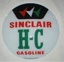 SINCLAIR H-C GASOLINE GAS PUMP GLOBE SIGN P