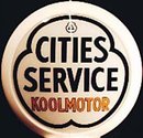 CITIES SERVICE KOOLMOTOR GAS PUMP GLOBE SIGN