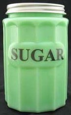 JADE JADITE JADEITE SUGAR CANISTER J