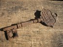 WINE CELLAR KEY LARGE CAST IRON